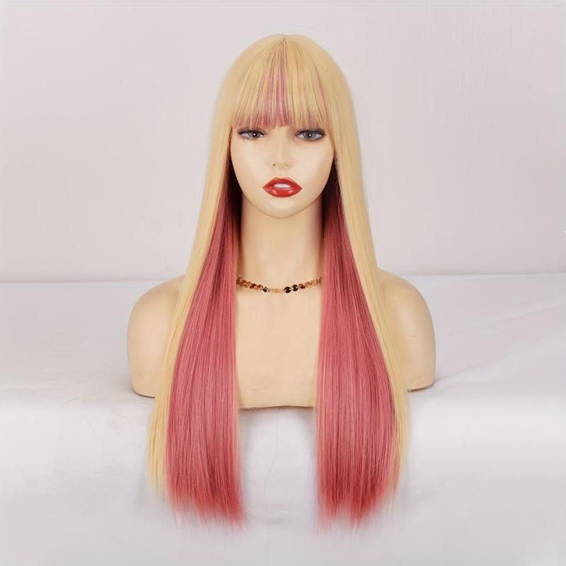 Long Straight Bob Wig with Bangs Natural Look Beginner Friendly
