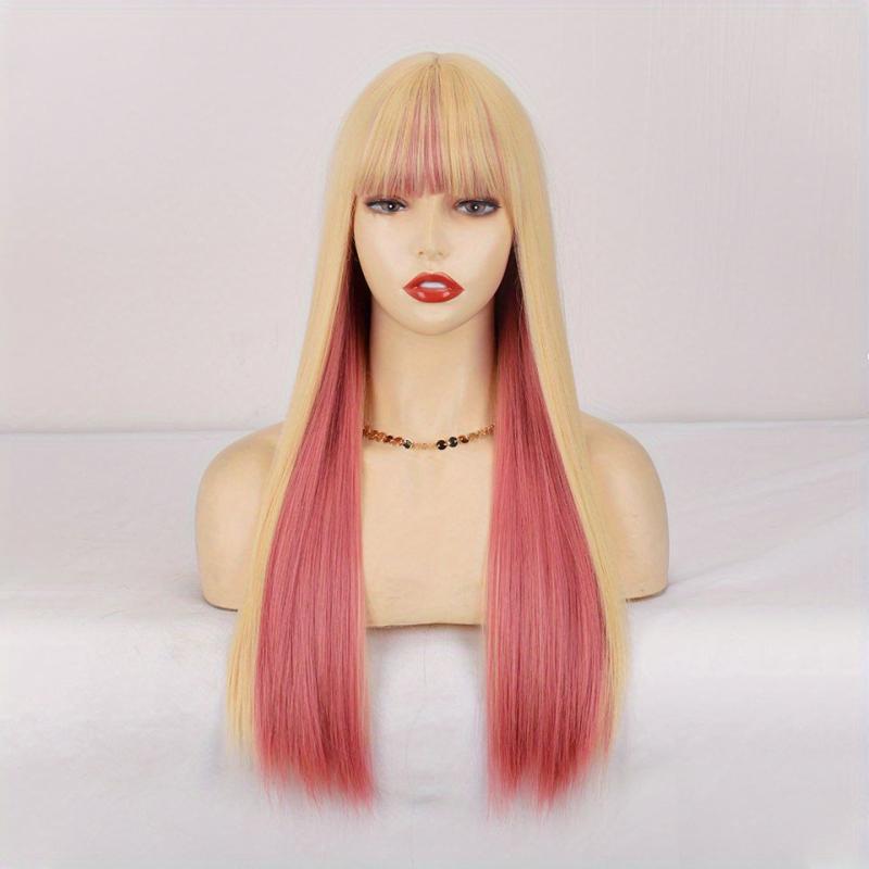 Long Straight Bob Wig with Bangs Natural Look Beginner Friendly
