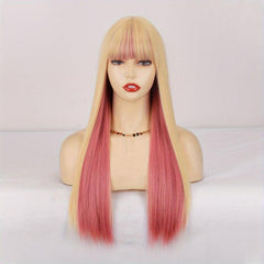 Long Straight Bob Wig with Bangs Natural Look Beginner Friendly