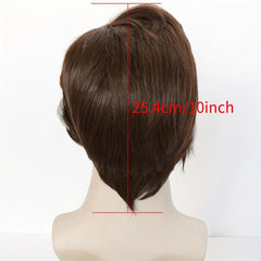 Curly Brown Wig with Wig Cap for Halloween Anime Cosplay