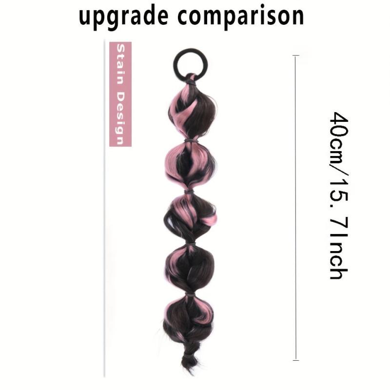Y2K Pink Ombre Braiding Ponytail Extensions
