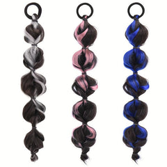 Y2K Pink Ombre Braiding Ponytail Extensions