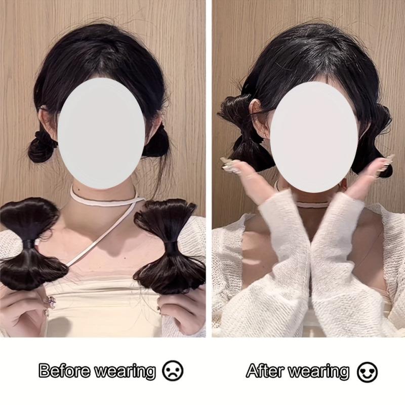 Bowknot Hair Bun Synthetic Hair Chignon For Women