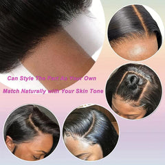 4x4 Lace Closure Body Wave Human Hair Extensions with Baby Hair