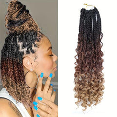 45 72 Cm Boho Box Braids 1 Pack 14 Strands Goddess Box Braids Crochet Hair