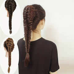 8 Cm Braided Ponytail Hair Extensions Claw Clip In Fishtail Pony Tails Extension