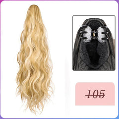 Curly Wavy Claw Ponytail Hair Extensions Natural Looking