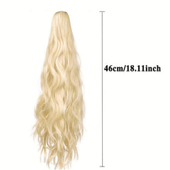 Curly Wavy Claw Ponytail Hair Extensions Natural Looking