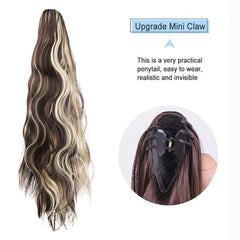 Curly Wavy Claw Ponytail Hair Extensions Natural Looking