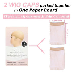 20 PCS Nylon Stocking Wig Cap Thin Bald Cap For Women Strap Elastic Band