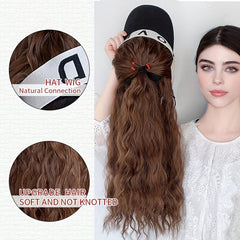 Hat Wigs Synthetic Curly Hair Wigs + Cap 50 8 Cm