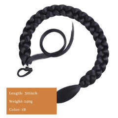 Synthetic Ponytail Extensions Boxing Braids Wrap Around Chignon Tail