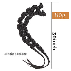 Synthetic Ponytail Extensions Boxing Braids Wrap Around Chignon Tail