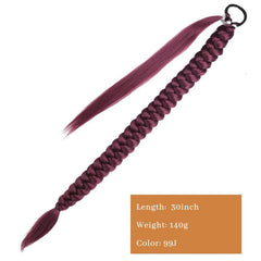 Synthetic Ponytail Extensions Boxing Braids Wrap Around Chignon Tail