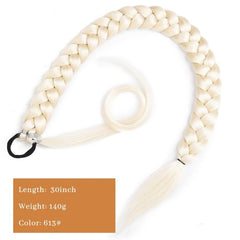 Synthetic Ponytail Extensions Boxing Braids Wrap Around Chignon Tail
