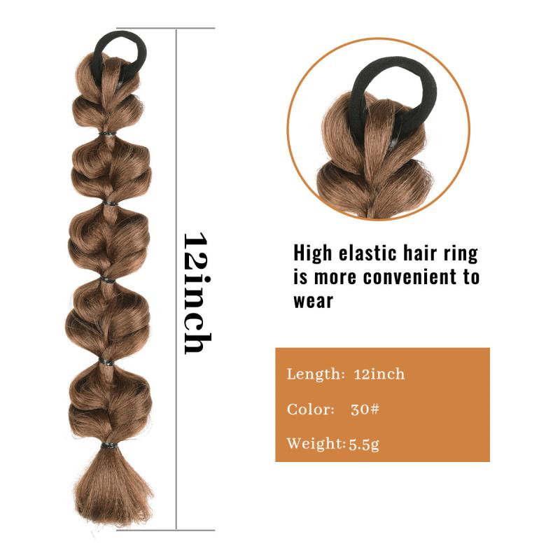 Synthetic Ponytail Extensions Boxing Braids Wrap Around Chignon Tail
