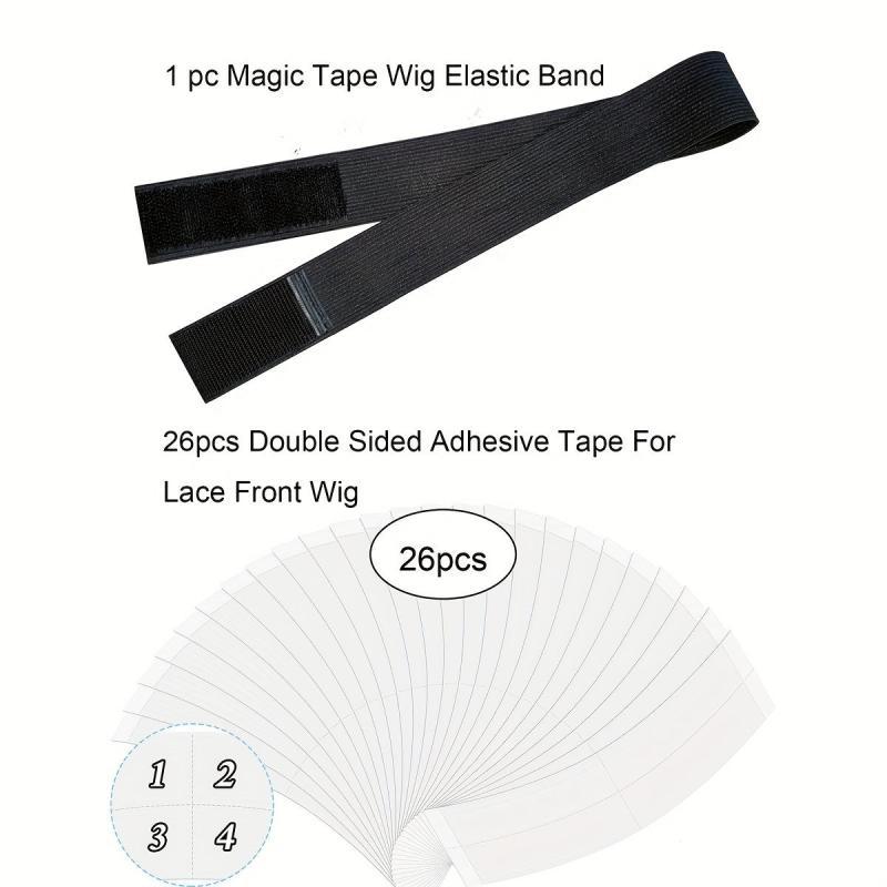 Magic Tape Elastic Band & Adhesive Tape for Lace Front Wigs