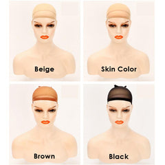 4pcs Wig Stockings And Net Cap Wig Headgear Single Pass Hair Net Nylon Stockings
