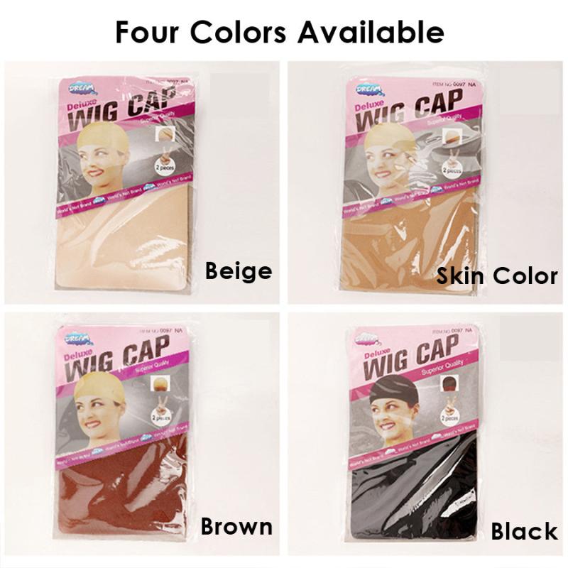4pcs Wig Stockings And Net Cap Wig Headgear Single Pass Hair Net Nylon Stockings