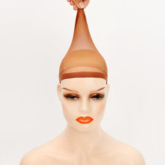 4pcs Wig Stockings And Net Cap Wig Headgear Single Pass Hair Net Nylon Stockings