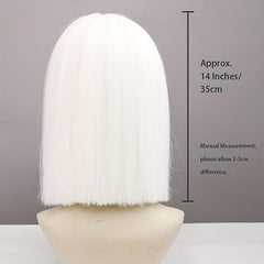 Short Straight Bob Wig with Bangs for Women