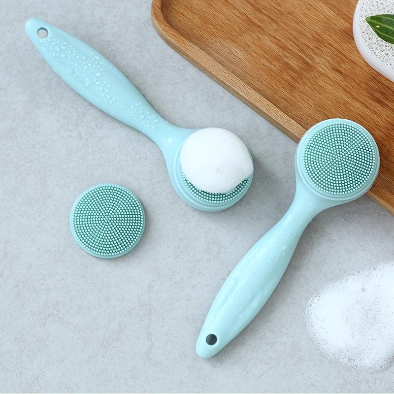 Silicone Facial Cleansing Brush with Head Replacement Blackhead Cleaning Tool