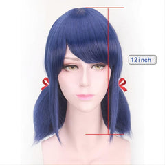 Anime Cosplay Wig Red Rope Synthetic Wig With Bangs