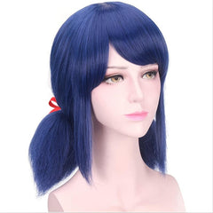 Anime Cosplay Wig Red Rope Synthetic Wig With Bangs