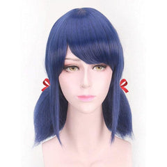 Anime Cosplay Wig Red Rope Synthetic Wig With Bangs