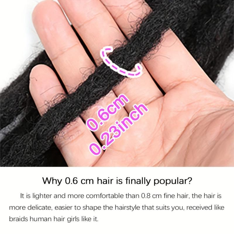100 Human Hair Reggae Dreadlocks Hair Extensions Soft Braid