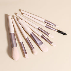 8PCS Synthetic Makeup Brush Set Foundation Blush Eyebrows Shadow Lip Brush