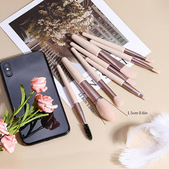 8PCS Synthetic Makeup Brush Set Foundation Blush Eyebrows Shadow Lip Brush