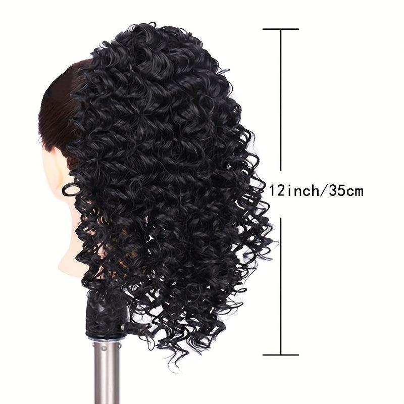 Short Drawstring Ponytail Afro Kinky Curly Hair Extension