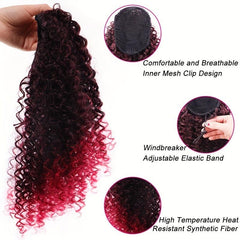 Short Drawstring Ponytail Afro Kinky Curly Hair Extension