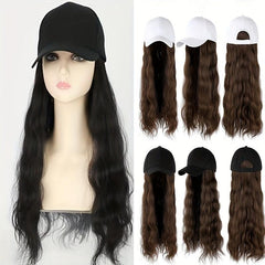 Long Curly Synthetic Hat Wig