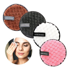 Double Sided Reusable Makeup Remover Pads Soft Facial Cleaning Towels