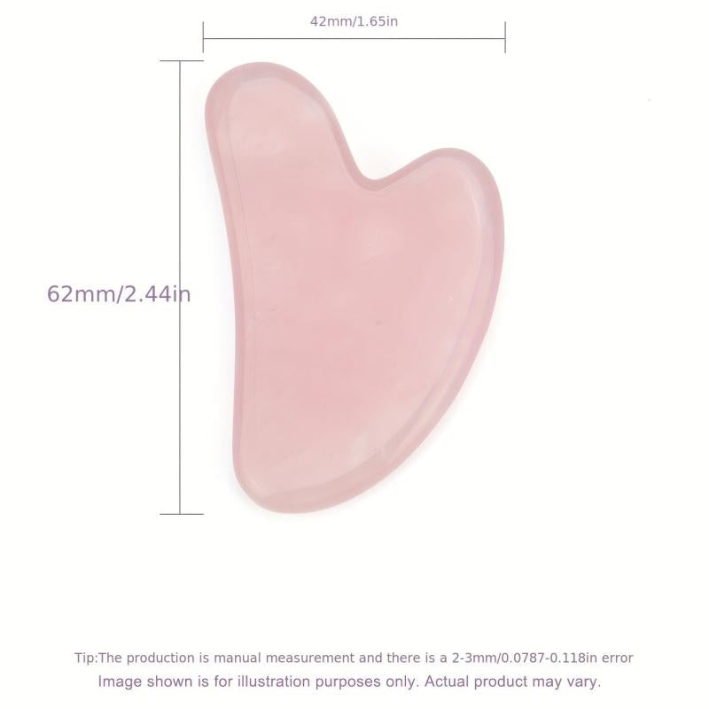Rose Quartz Gua Sha Board for Face and Body Massage