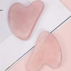 Rose Quartz Gua Sha Board for Face and Body Massage
