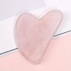 Rose Quartz Gua Sha Board for Face and Body Massage