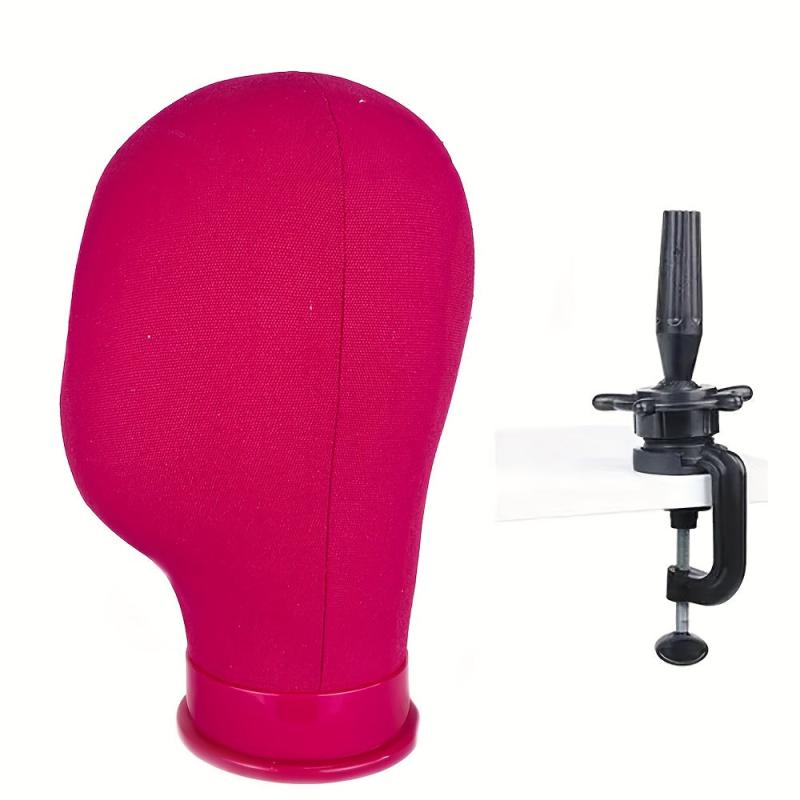 Canvas Block Head Stand Wig Hat Glasses Display