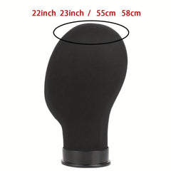 Canvas Block Head Stand Wig Hat Glasses Display
