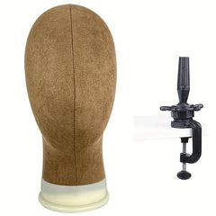 Canvas Block Head Stand Wig Hat Glasses Display