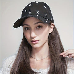 Long Straight Hair Hat Wig Baseball Wig