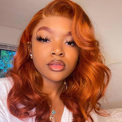 Loose Wave Wig Ombre Blonde Curly Synthetic Heat Resistant Full Wig