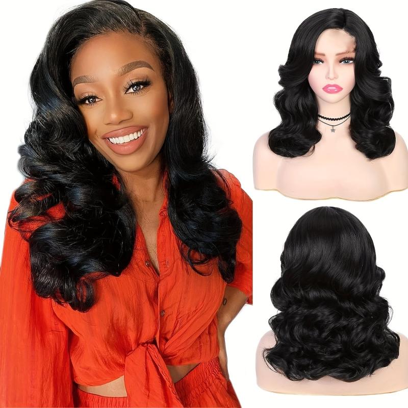 Loose Wave Wig Ombre Blonde Curly Synthetic Heat Resistant Full Wig