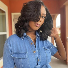 Loose Wave Wig Ombre Blonde Curly Synthetic Heat Resistant Full Wig