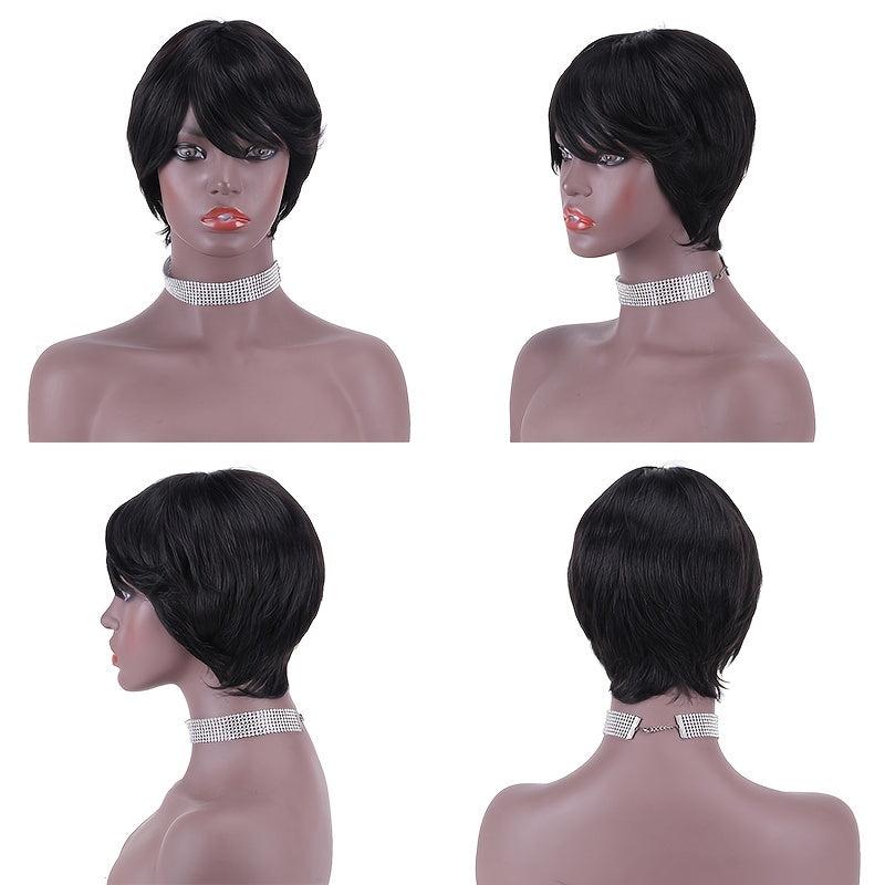 Short Bob Cut Wig Natural Hairline Human Hair Wig 10