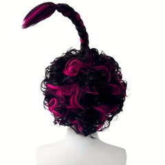 Short Curly Pigtail Wig for Halloween Cosplay
