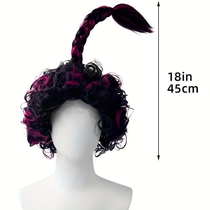 Short Curly Pigtail Wig for Halloween Cosplay