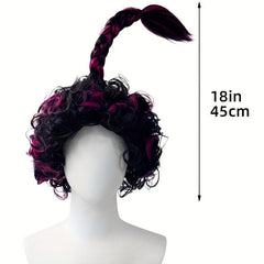 Short Curly Pigtail Wig for Halloween Cosplay